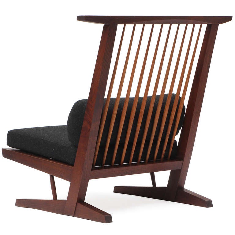 Upholstery Conoid Lounge Chairs by George Nakashima