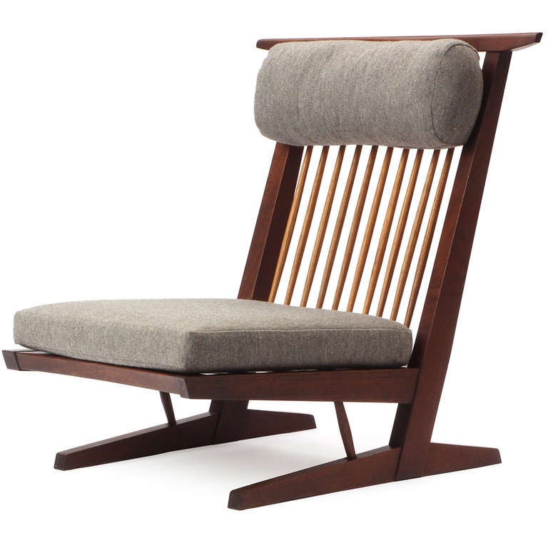 American Conoid Lounge Chairs by George Nakashima