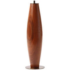 Turned Teak Table Lamp 11