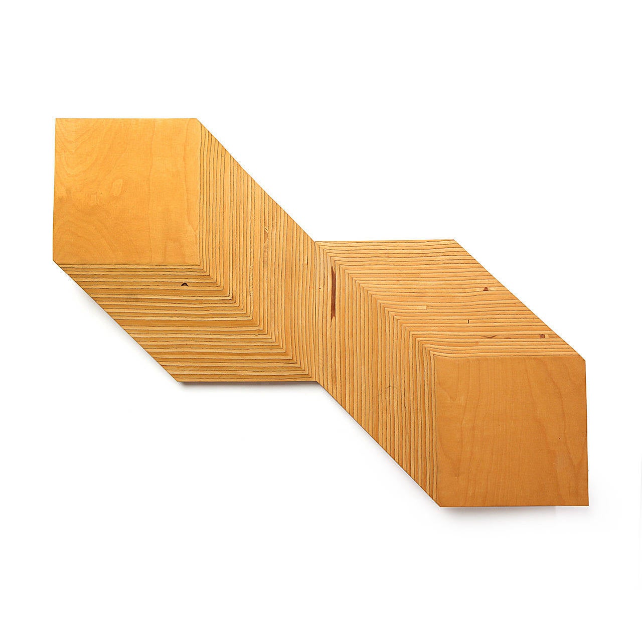 Striated Birch Wall Sculpture