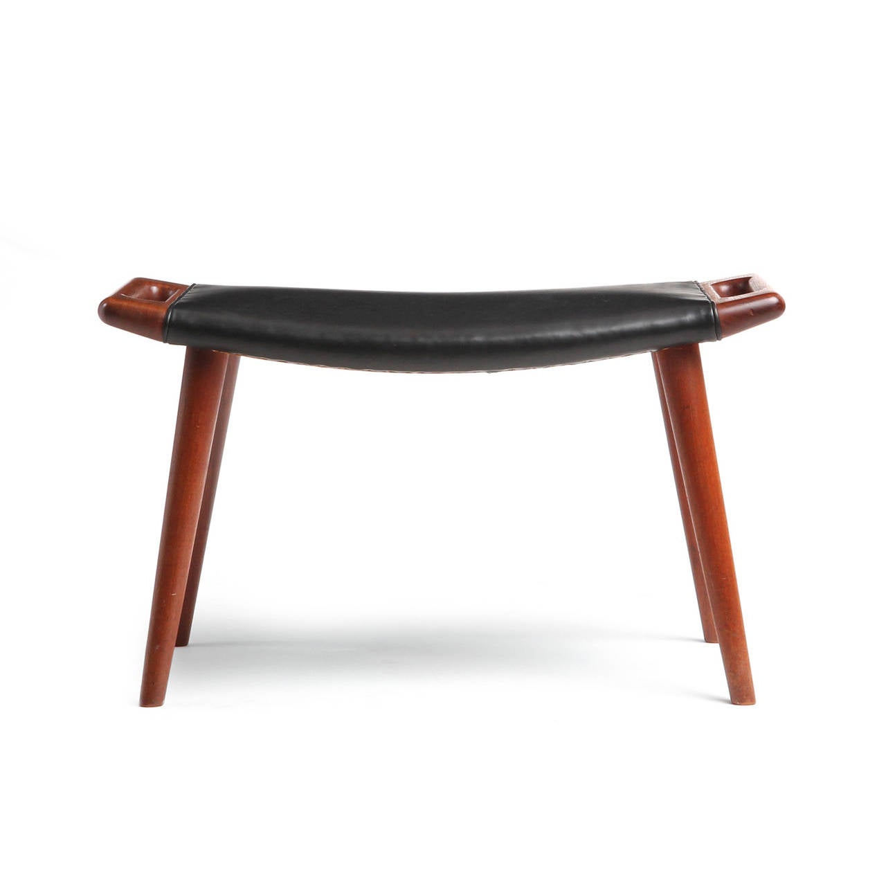 Teak Papa Bear Chair and Ottoman by Hans J. Wegner