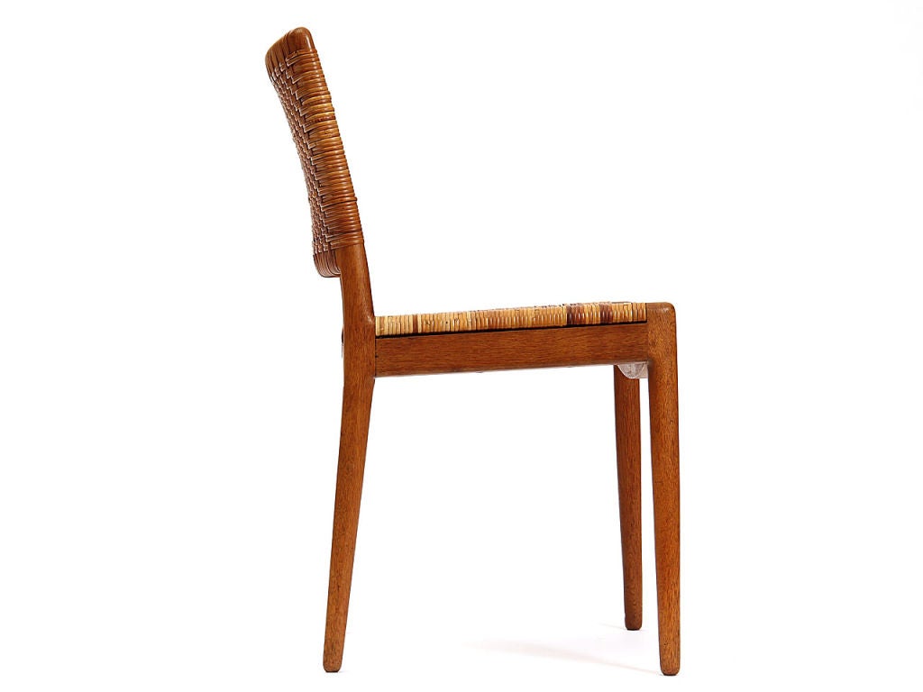 Danish Caned Oak Chair by Hans Wegner