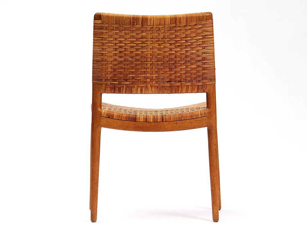 Mid-20th Century Caned Oak Chair by Hans Wegner