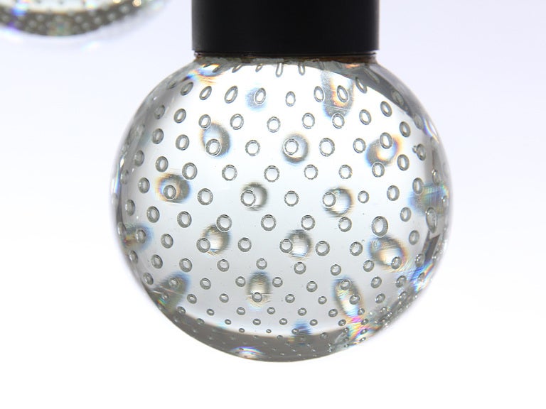 Italian Murano Glass Bubble Pendant by Gino Sarfatti for Lightolier