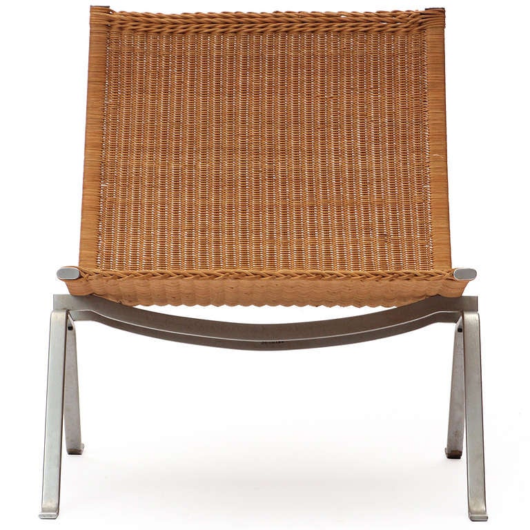 Scandinavian Modern PK22 Lounge Chair By Poul Kjaerholm