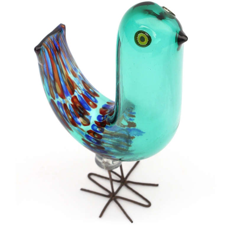 Pulcino Glass Bird by Alessandro Pianon In Good Condition In Sagaponack, NY