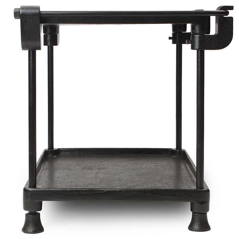 20th Century Two-Tiered Iron Table by New Britain Machine Co. For Sale