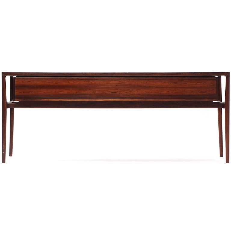 Rosewood Console by Helge Vestergaard Jensen In Good Condition In Sagaponack, NY