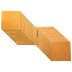 Striated Birch Wall Sculpture