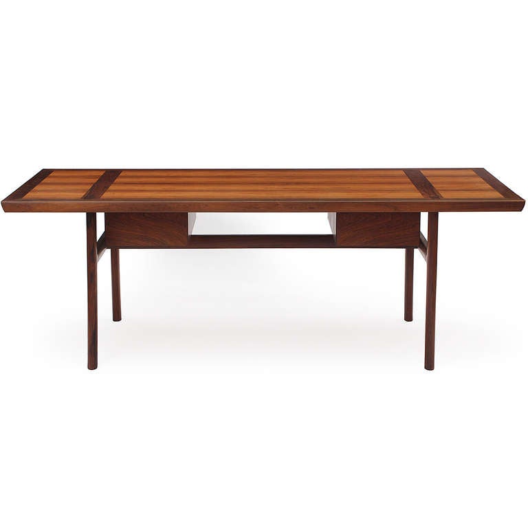Metamorphic Rosewood Desk And Table By Hvidt And Molgaard In Excellent Condition In Sagaponack, NY