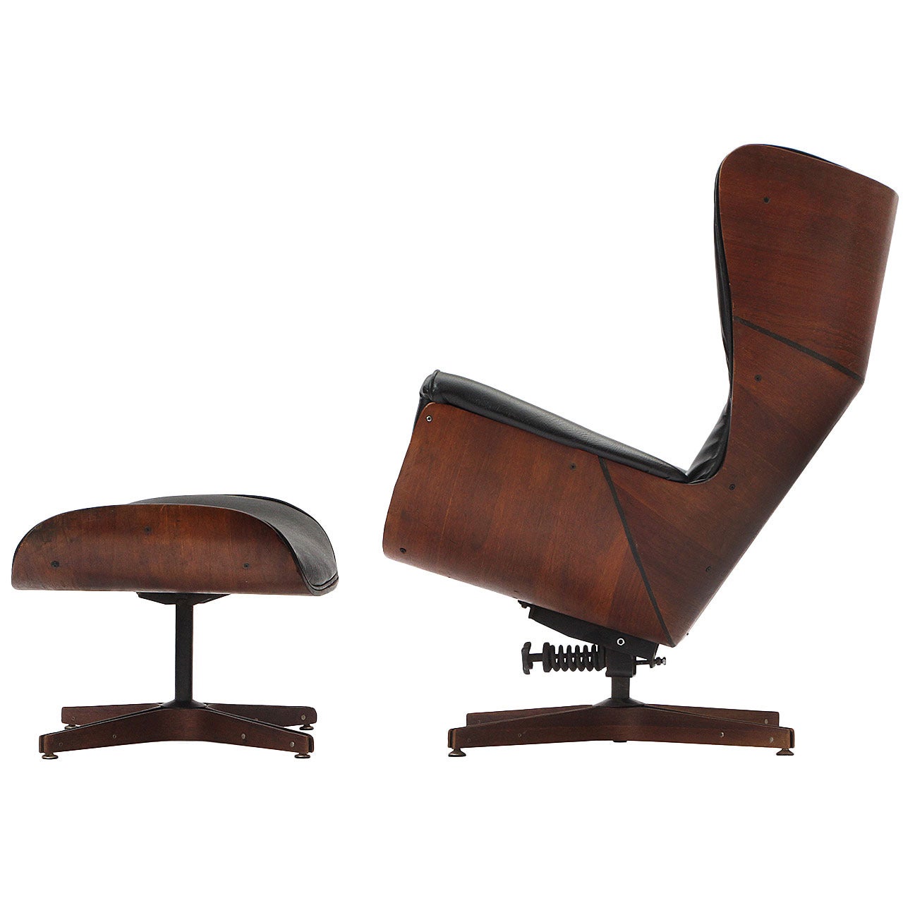 Mister Chair in Molded Walnut By George Mulhauser