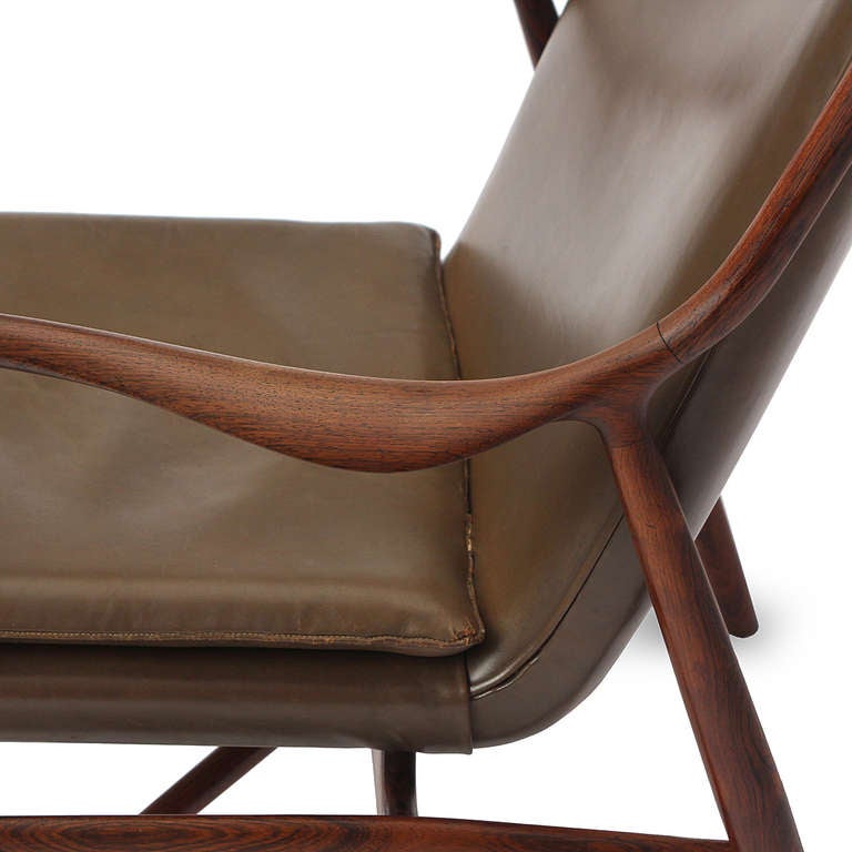 Chaise Rio en bois de rose 45 par Finn Juhl/Niels Vodder 1