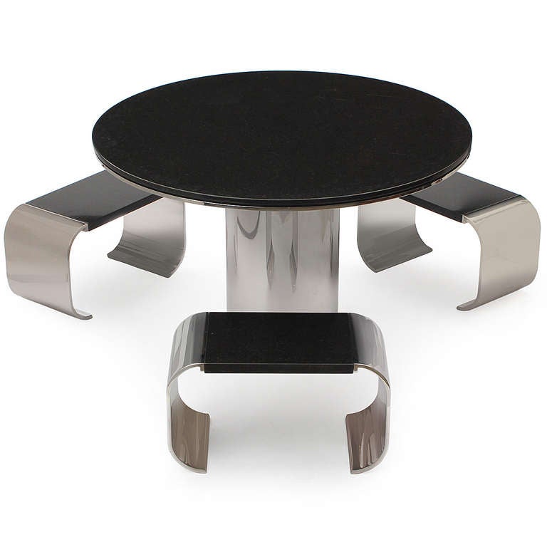 Mid-Century Modern Guéridon Anello de Louis A Lara pour Brueton, 1970 en vente