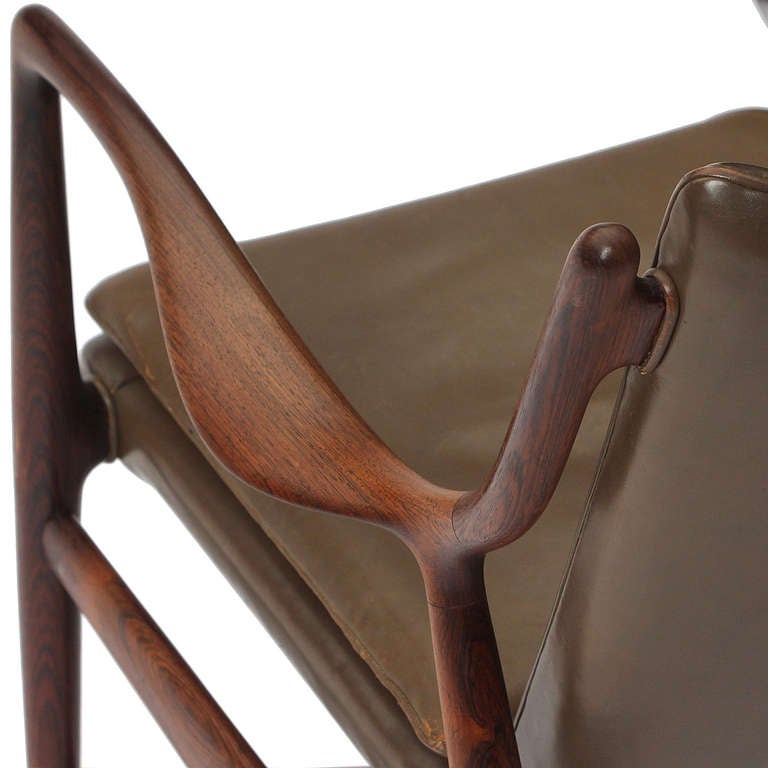 Mid-20th Century Rio Rosewood 45 Chair By Finn Juhl/Niels Vodder