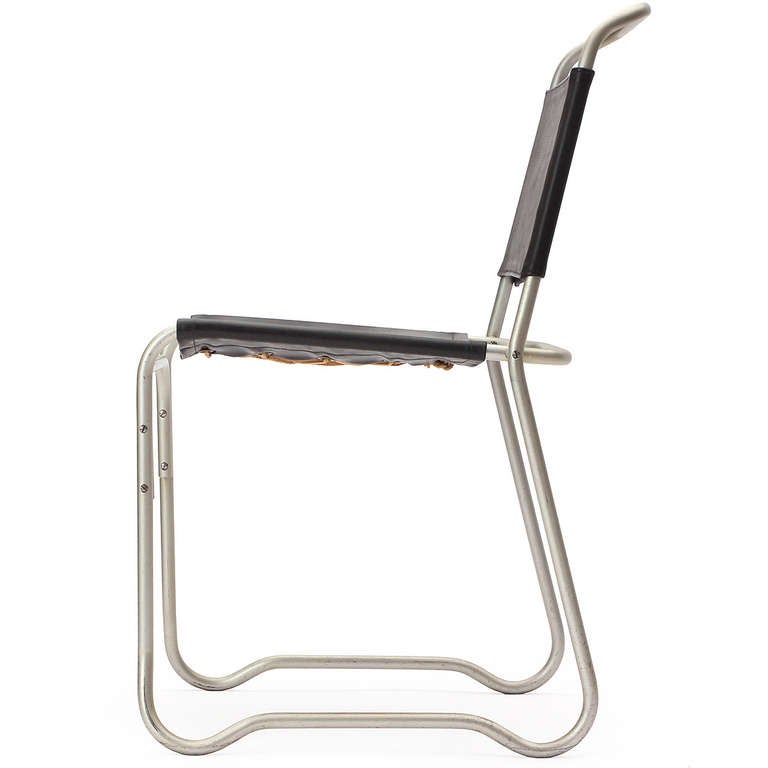American Aluma-Stack Chair by Jack Heaney for Treitel - Gratz Co. Inc., 1947 For Sale
