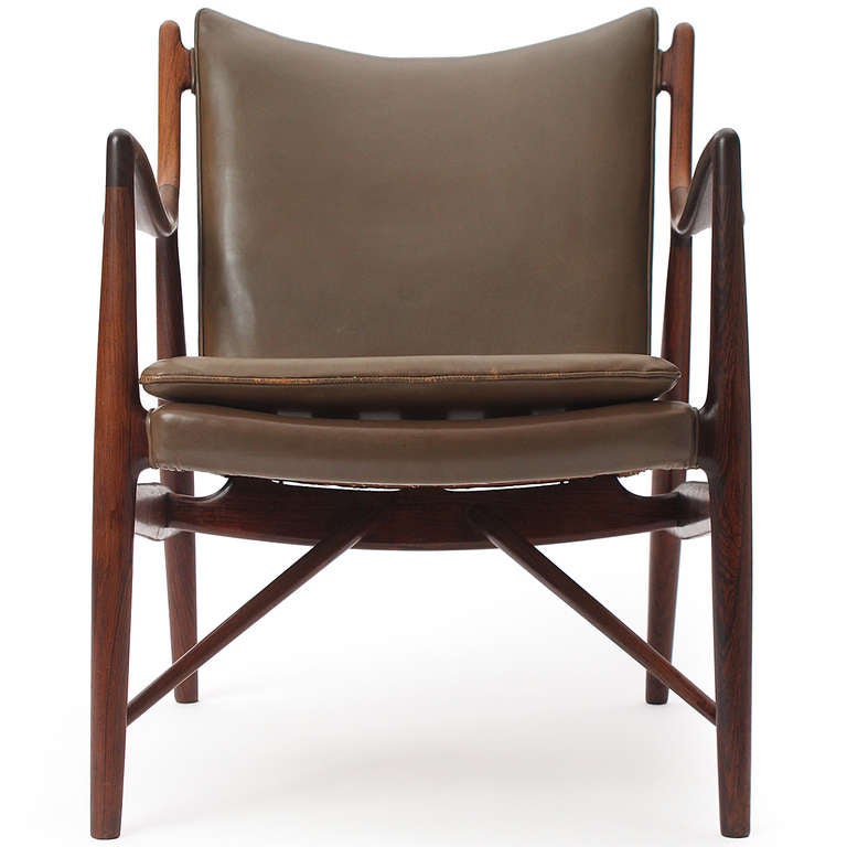 Chaise Rio en bois de rose 45 par Finn Juhl/Niels Vodder Bon état à Sagaponack, NY
