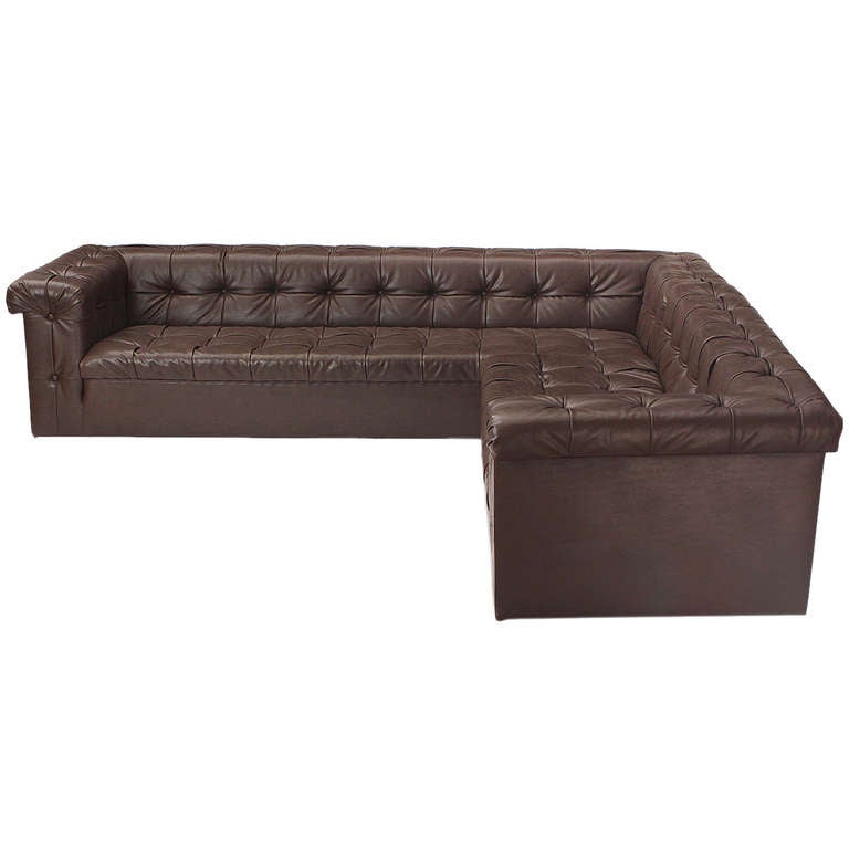 Chesterfield Sectional Sofa by Edward Wormley at 1stdibs