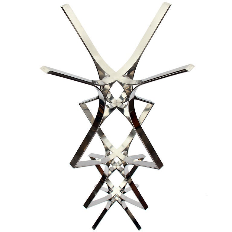 Mid-Century Modern Stainless Steel Sculpture by Roger Lee Sprunger For Sale