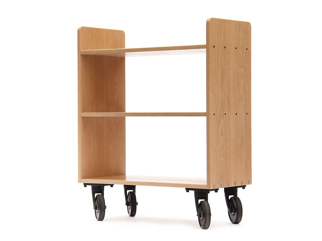 Oak Library Cart For Sale at 1stdibs