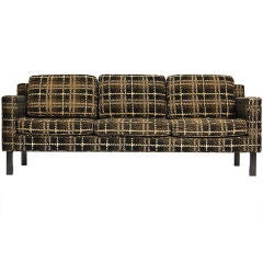 Plaid Sofa by Edward Wormley 3