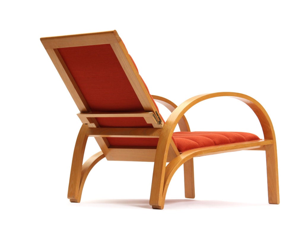 Ash Lounge Chair by Ward Bennett For Sale 1