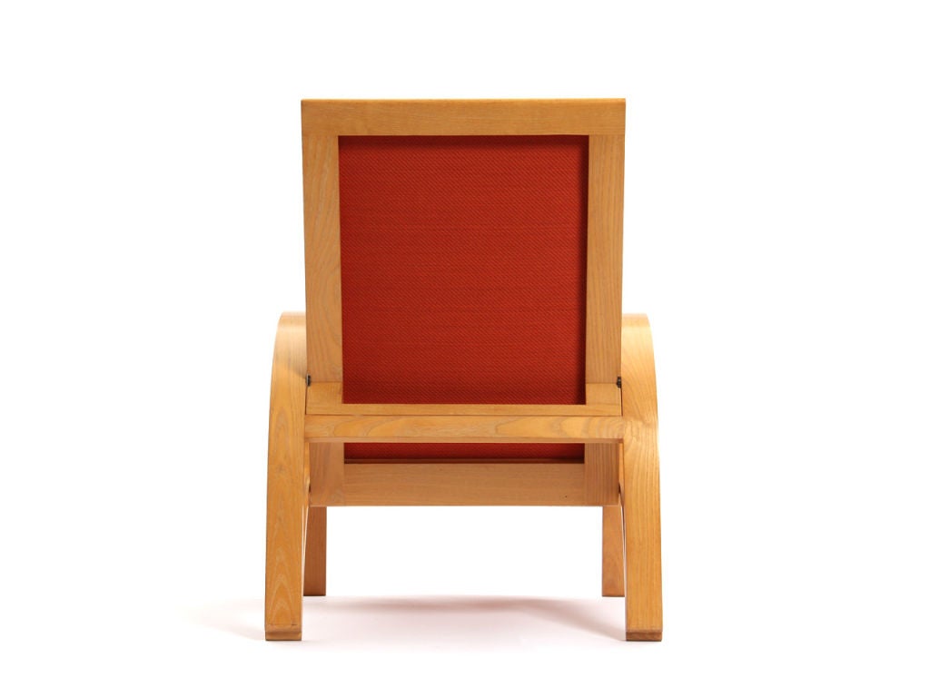 Ash Lounge Chair by Ward Bennett For Sale 2