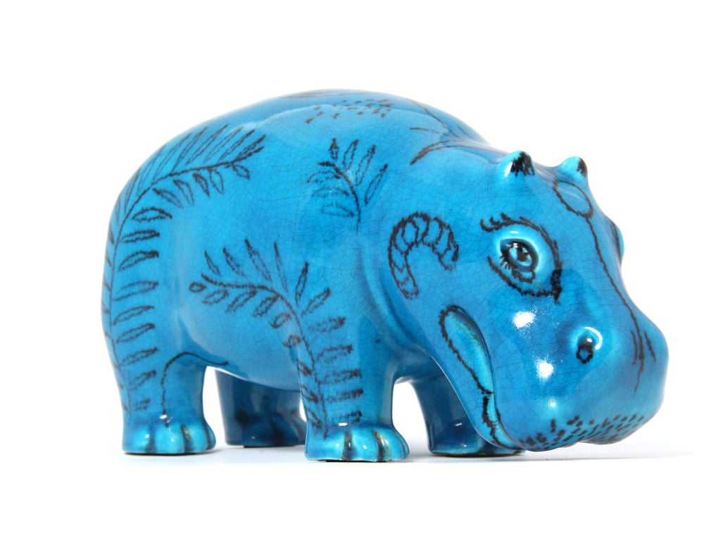 louvre blue hippo