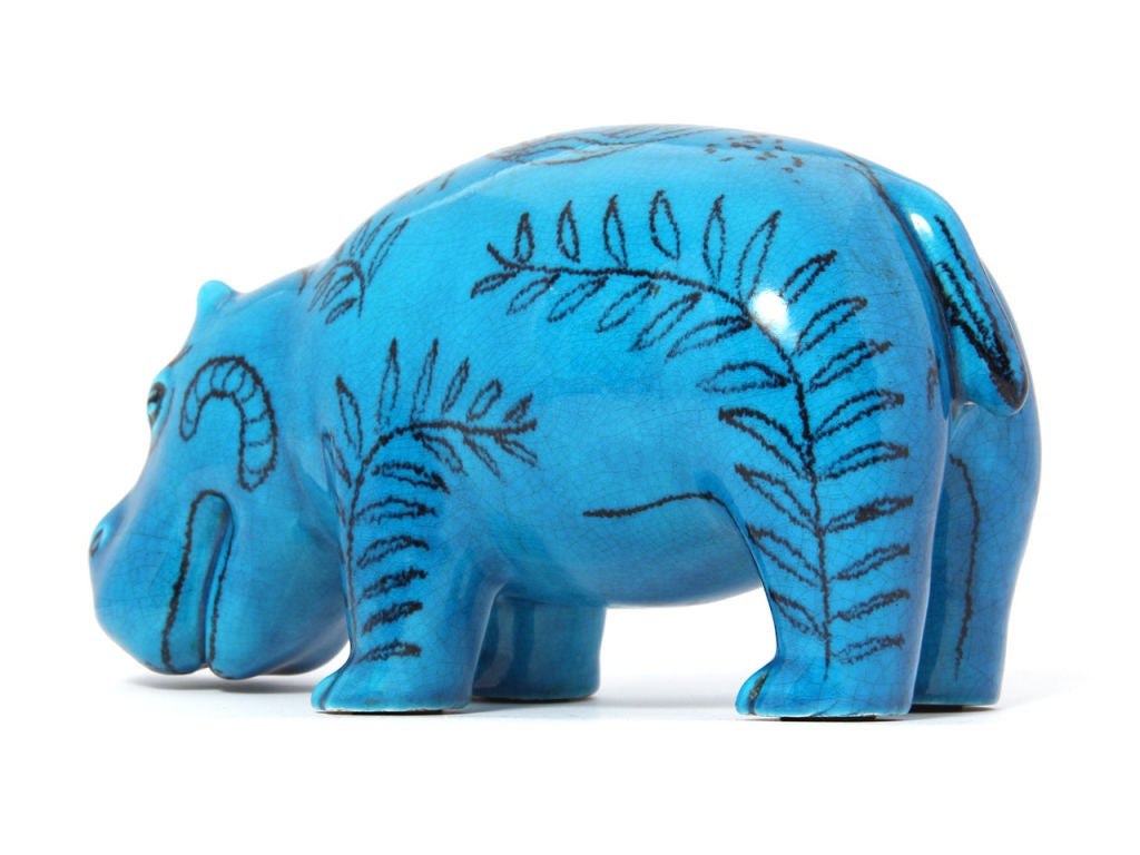 Mid-20th Century Hippopotamus by Zaccagnini