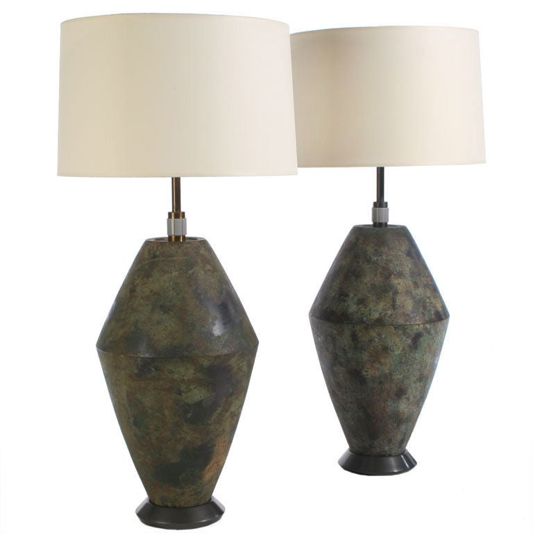 Bronze Table Lamps by Damon Giffard