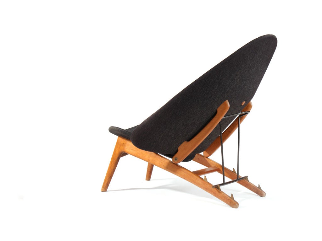 Wool Rare and Important Tub Chair by Hans J. Wegner