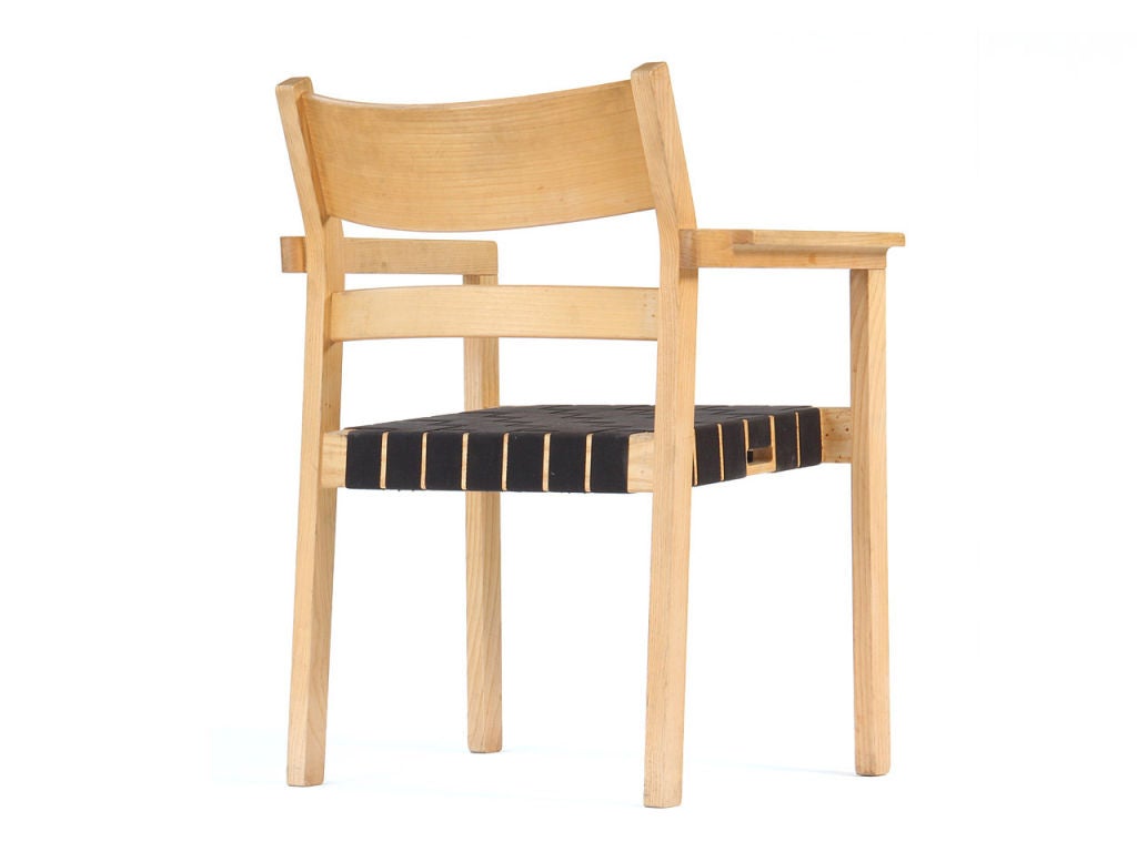 Late 20th Century Set of Six Stacking Armchairs by Hans Wegner & Johannes Hansen For Sale