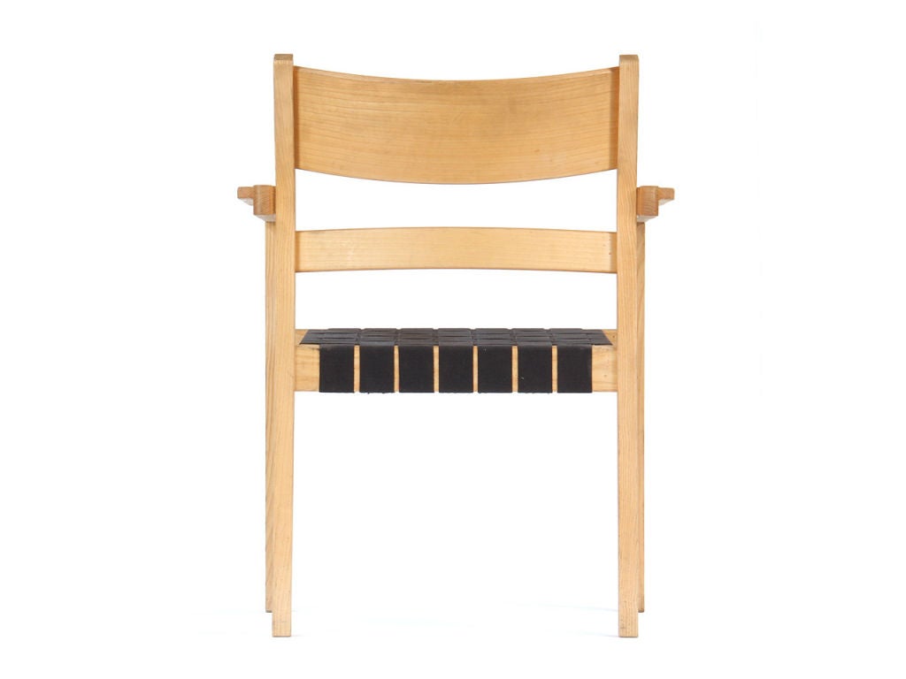Chêne Ensemble de six fauteuils empilables de Hans Wegner & Johannes Hansen en vente