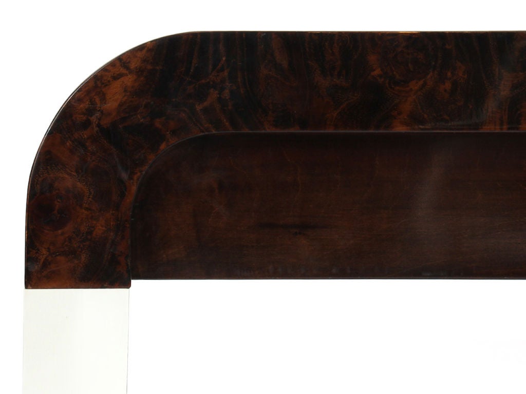 Arc burled desk by Vladimir Kagan 1