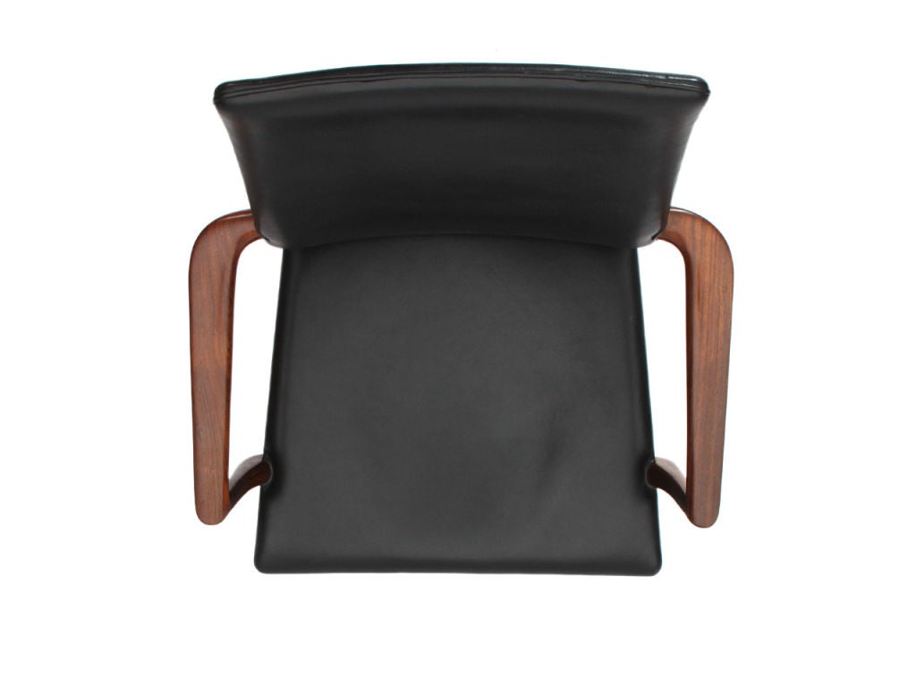 Leather Arm Chair by Vestergaard Jensen