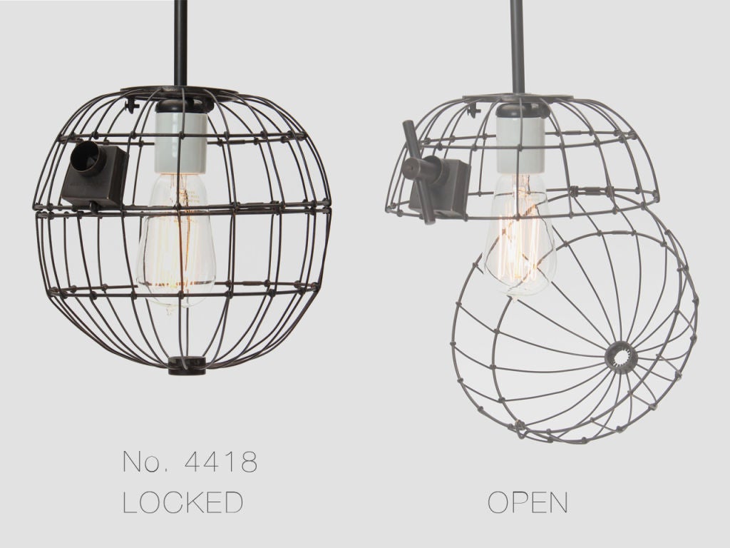 20th Century Cage Light For Sale