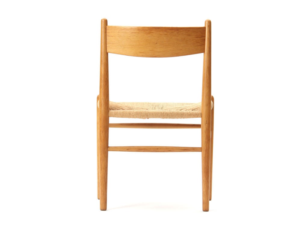 Metà XX secolo Sedie in Oak e Papercord di Hans J. Wegner per Carl Hansen & Son, 1962 in vendita