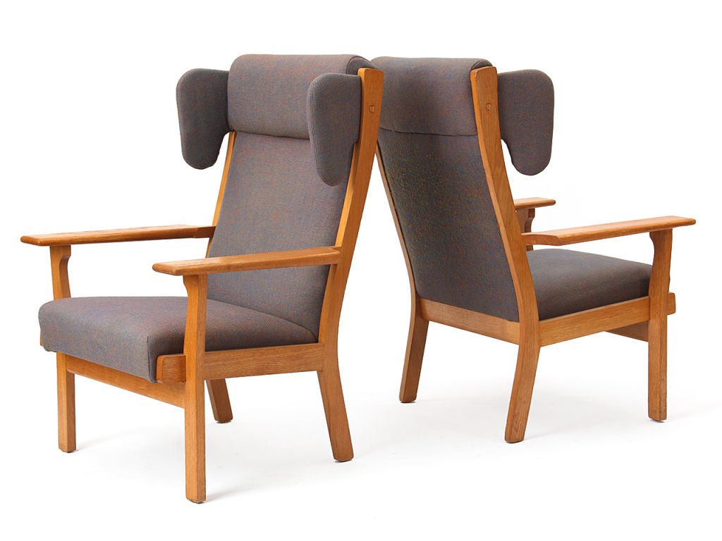 Fine XX secolo Poltrona Wingback di Hans J. Wegner per GETAMA in vendita