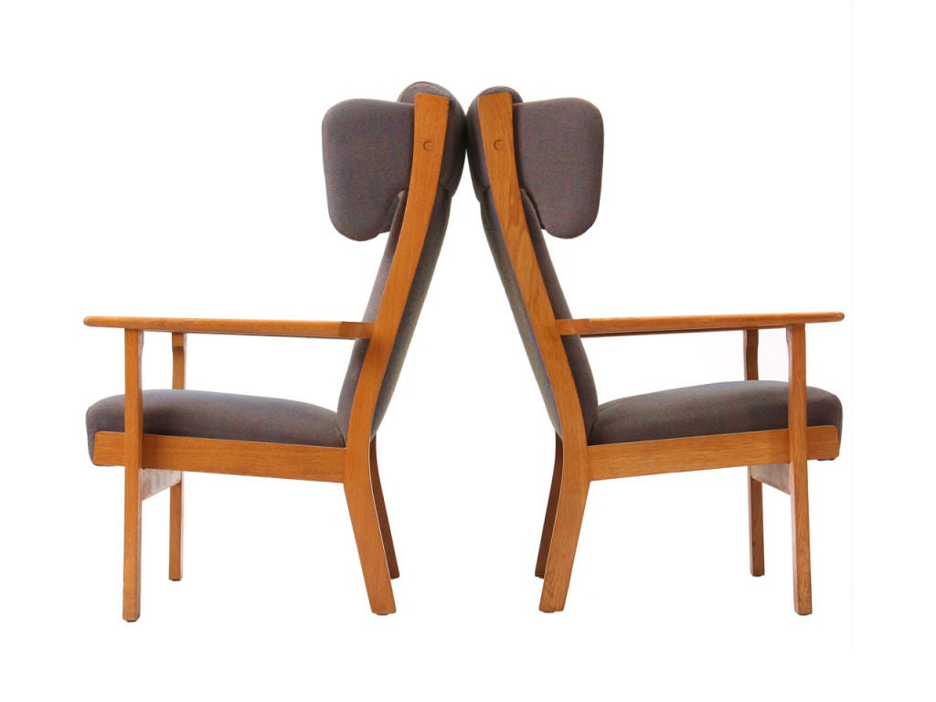 Quercia Poltrona Wingback di Hans J. Wegner per GETAMA in vendita