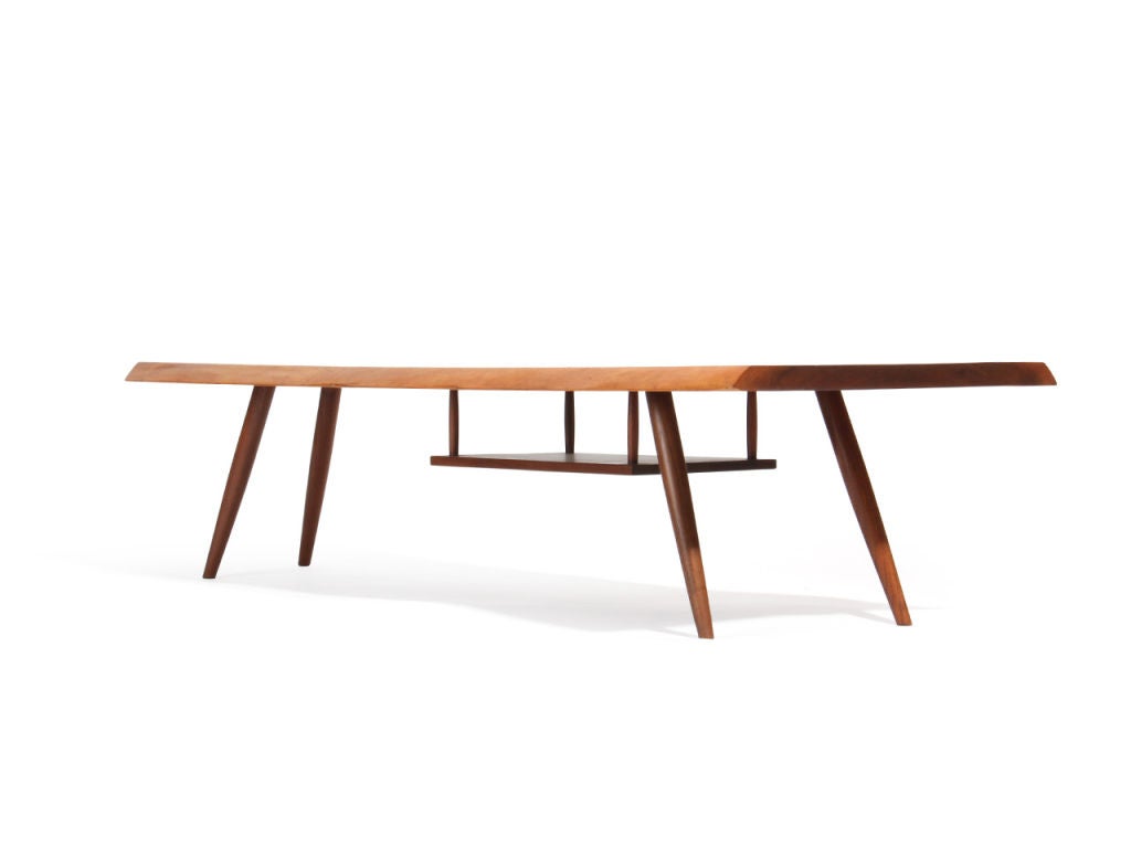 Long Low Table With Shelf By George Nakashima
