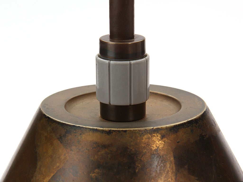 Mid-Century Modern Gilded Bronze Lamp by Damon Giffard