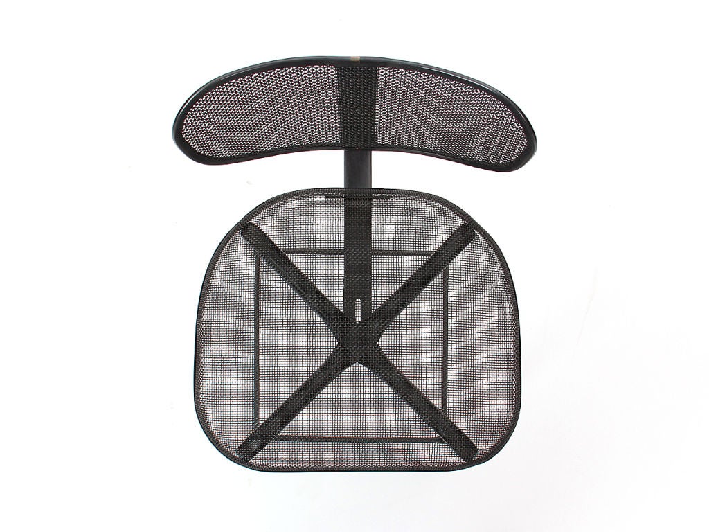 Industrial Mesh Draftsman's Chair In Good Condition In Sagaponack, NY