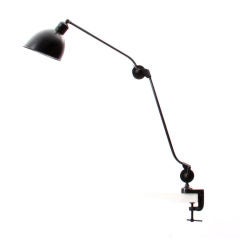 clamping desk lamp by Christian Dell