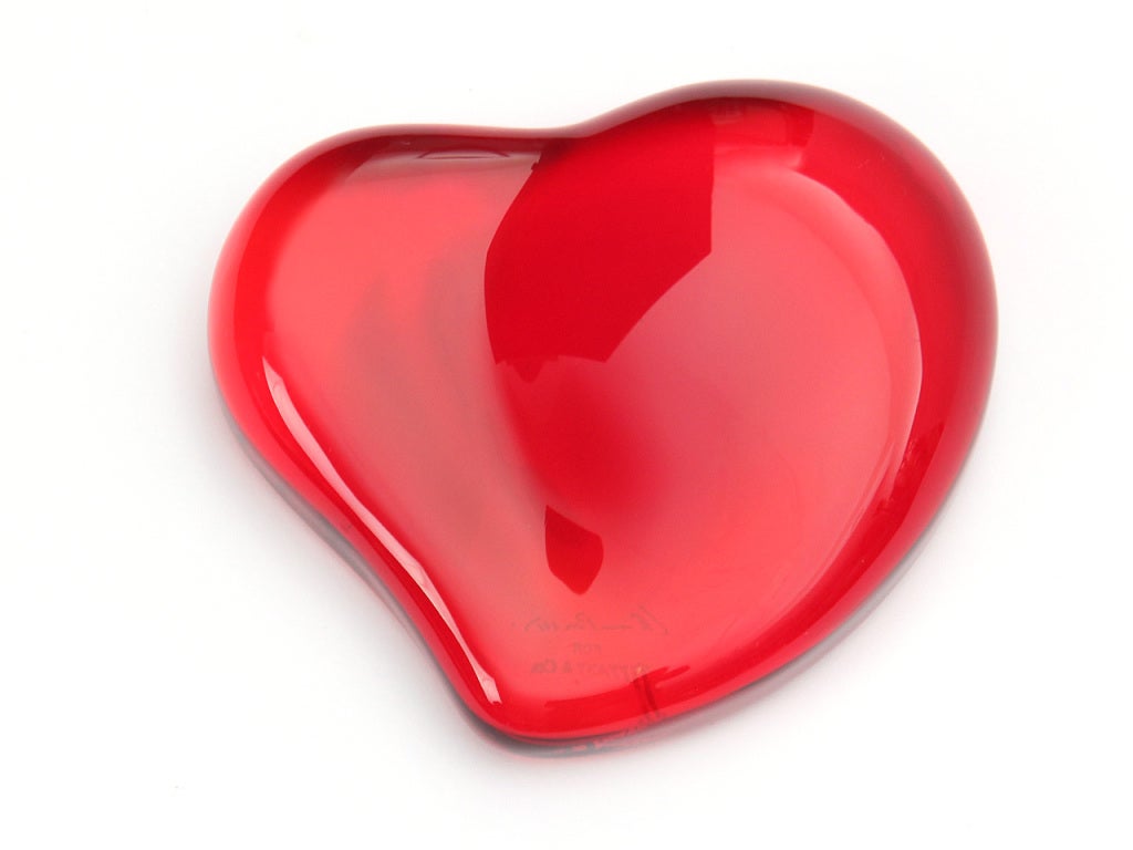 glass heart by Elsa Perreti for Tiffany & Co.