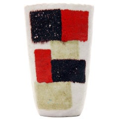 Scalloped Lip Vase By Guido Gambone