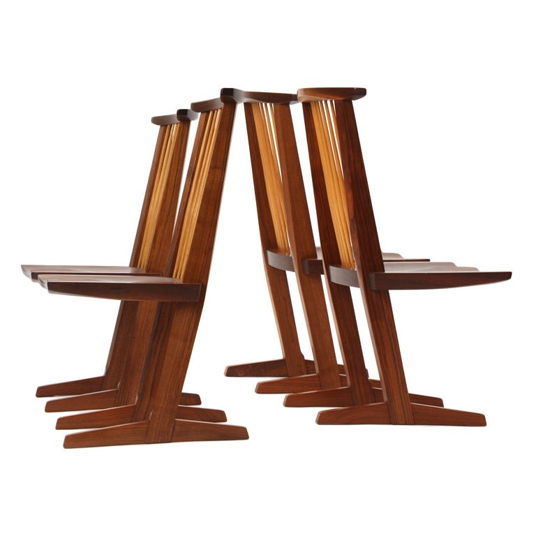 Conoid Dining Chairs by George Nakashima