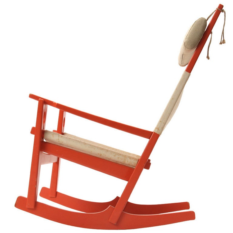 Bright Keyhole Rocker by Hans J. Wegner