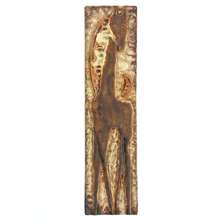 Keramik Giraffe Wandbehang