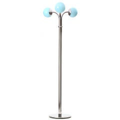 floor lamp with blue globes
