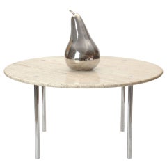 travertine top dining table