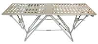Perforated Aluminum Military Table at 1stdibs